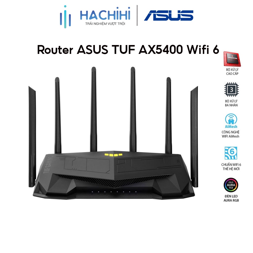 [Mã ELMALL1TR giảm 5% đơn 3TR] Router ASUS TUF AX5400 Wifi 6 Gaming