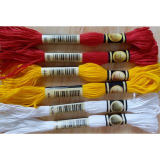 10 - 50 tép chỉ thêu chữ thập 447 màu (chọn màu) mã DMC