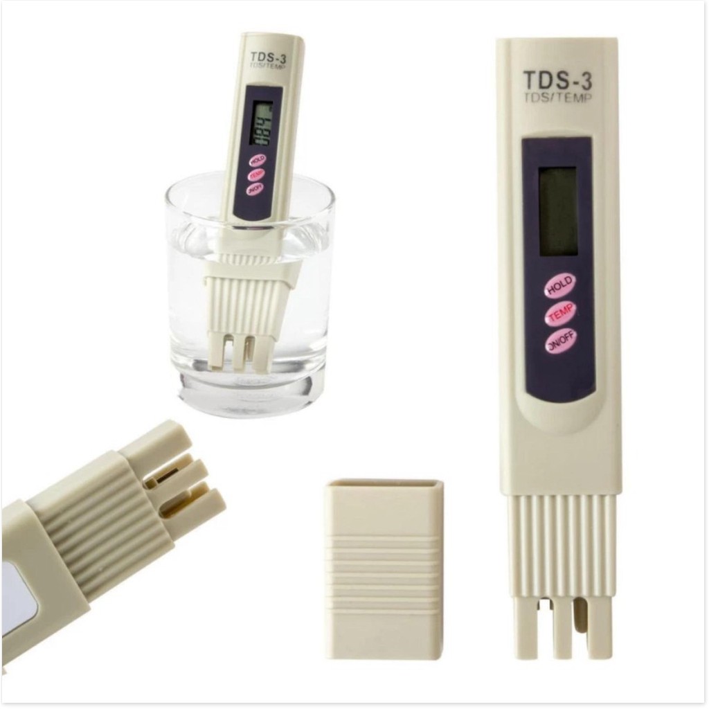 (Thuốc Thủy Sản) Máy đo độ sạch của nước- Bút thử nước- Tds 3 - dụng cụ thiết yếu cho mọi gia đình