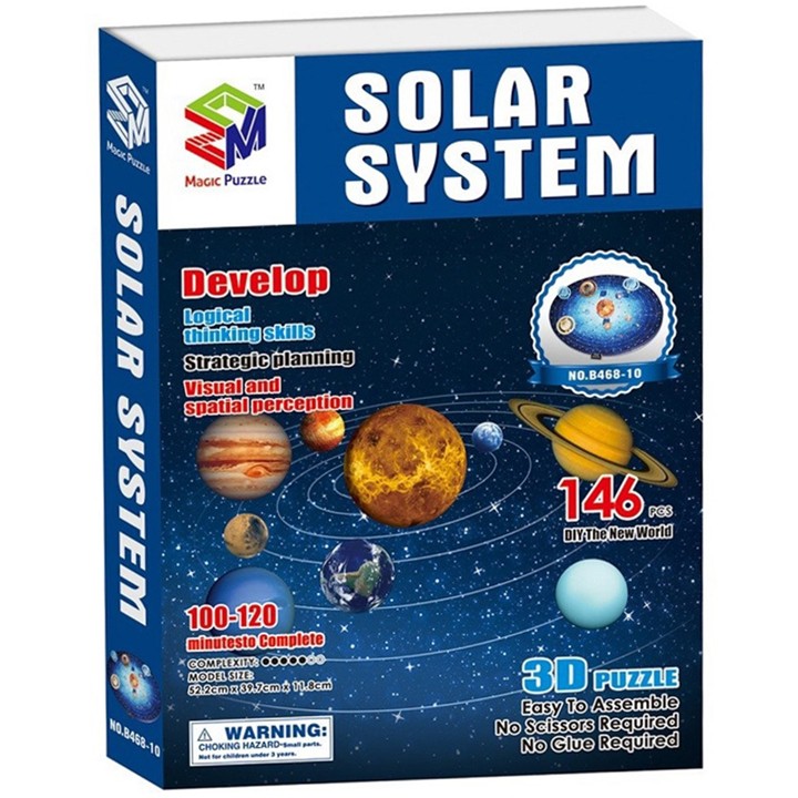 Bộ lắp ráp mô hình Hệ mặt trời 3D Solar System cho bé khám phá vũ trụ