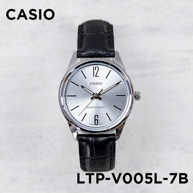 Đồng hồ nữ dây da Casio Standard chính hãng Anh Khuê LTP-V005L-7BUDF