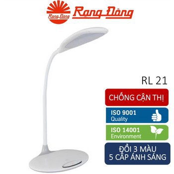 Đèn bàn LED Rạng Đông 6W RD-RL-21.LED 3 Chế độ Ánh sáng (Trắng/Vàng/Trung Tính) - Bảo hành 24 tháng