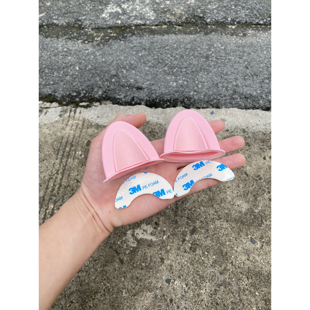 Tai mèo gắn mũ bảo hiểm ( có keo nến và keo 3m xin)