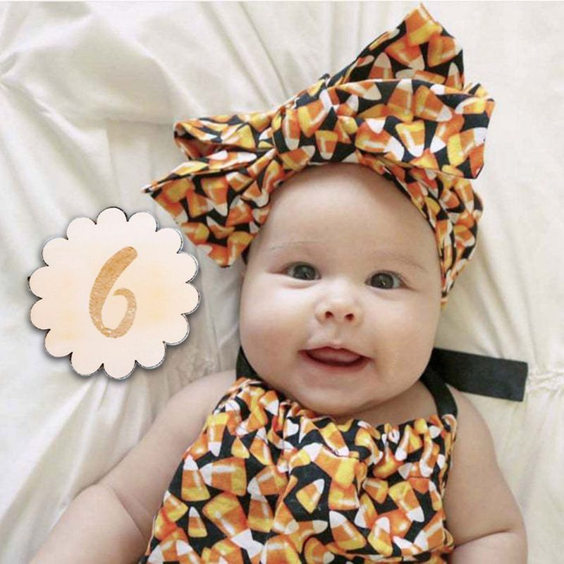 Set 12 Thẻ Đánh Dấu Cột Mốc Phát Triển Theo Tháng Làm Phụ Kiện Chụp Ảnh Cho