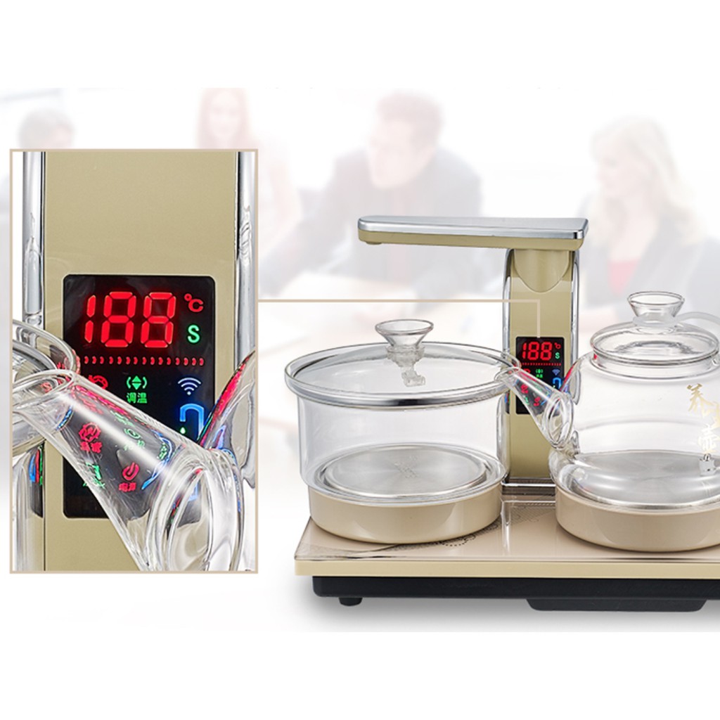 Bếp Điện Đun Nước Pha Trà Tự Động Xoay hoàn toàn cảm ứng 100%