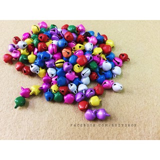 (gói 10) chuông màu loại dẹt 8mm [chuông màu, chuông dẹt, chuông trang trí,phụ liệu handmade]