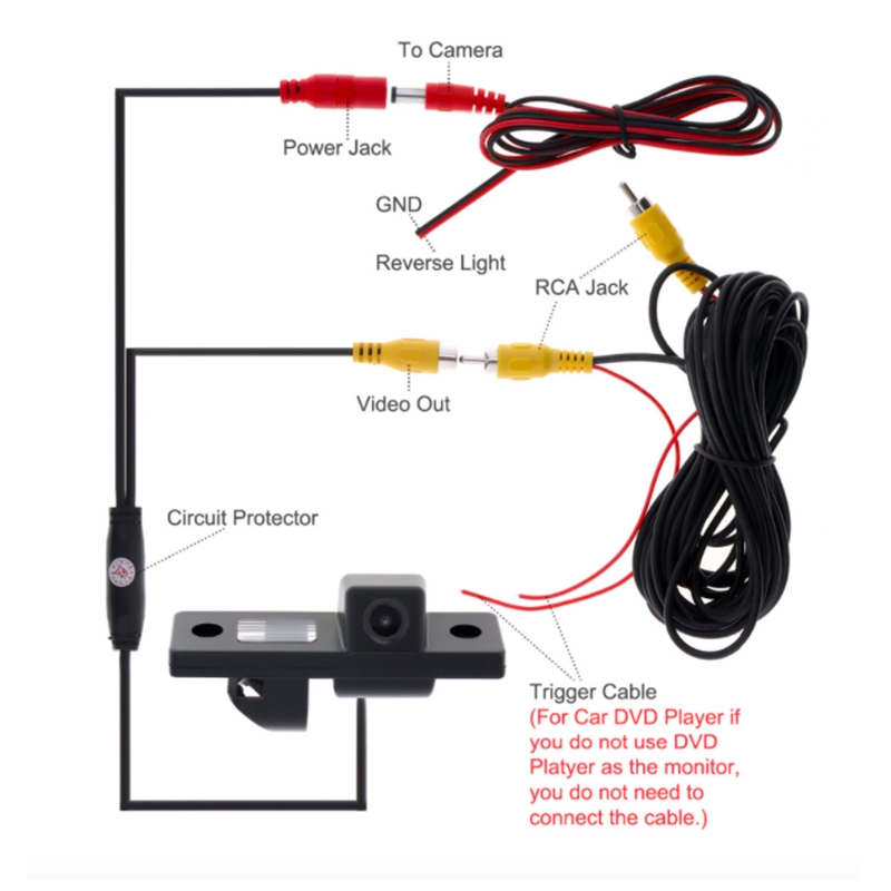 Bộ Camera Gắn Đuôi Xe Ô Tô Chevrolet Epica / Lova / Aveo / Captiva / Cruze / Lacetti