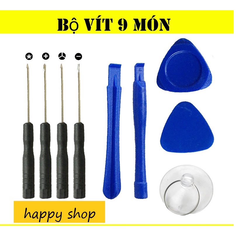 ** 9 Món ** Gía Rẻ - Bộ tua vít tháo lắp IP 5/5s/6s/7/8...Đến 12Pro Tiện Lợi , Nhỏ Gọn (BH 12TH) - Happy Shop.