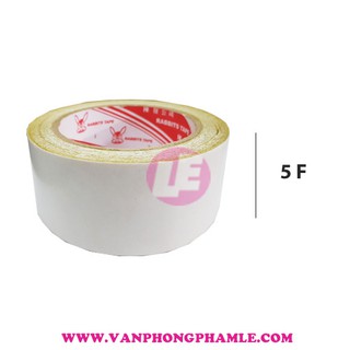 Băng keo 2 mặt 5F ruột vàng 23 Yard (Cây 6 Cuộn)