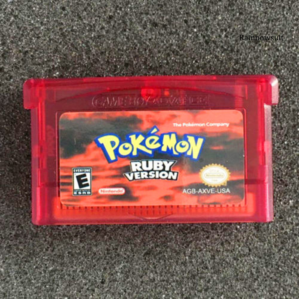 Thẻ Game Pokemon Rb- Sapphire / Fire Red / Leaf / Ruby / Ruby Cho Gba