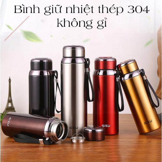 Bình Giữ Nhiệt Nóng Lạnh, Cốc Giữ Nhiệt Dung Tích Lớn 800ml Lõi Thép Inox 304 Chống Gỉ - K1291