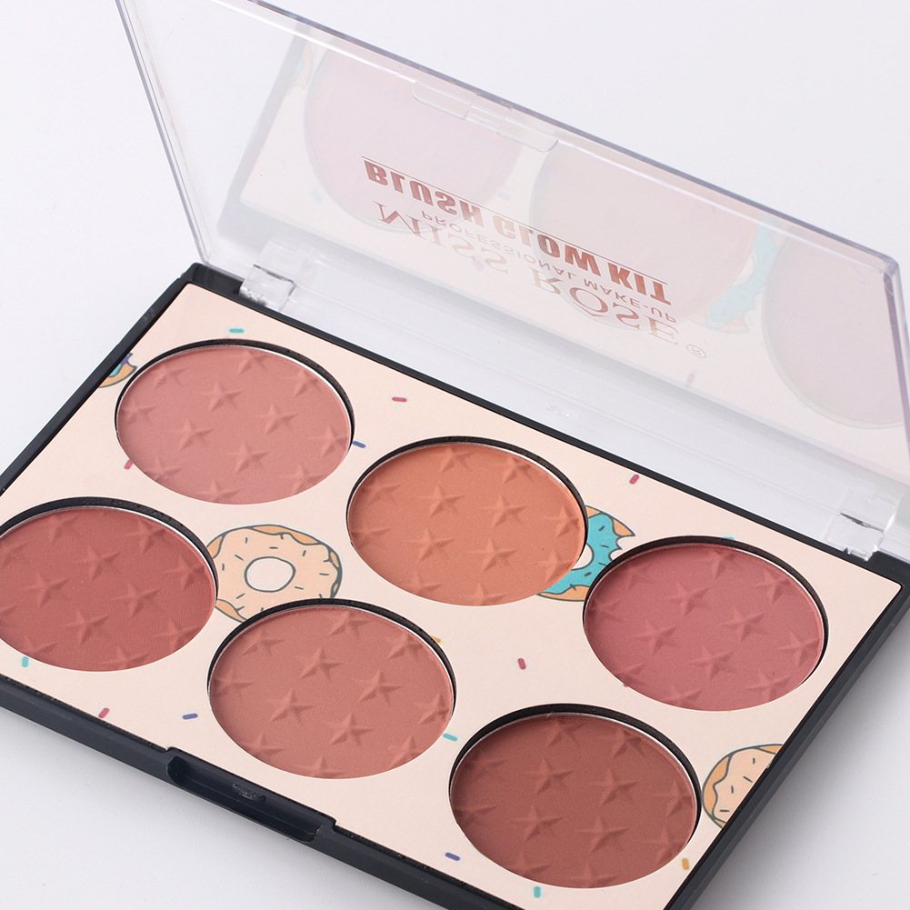 (Hàng Mới Về) Bảng Phấn Má Hồng 6 Màu Trang Điểm Tự Nhiên Cho Nữ | BigBuy360 - bigbuy360.vn