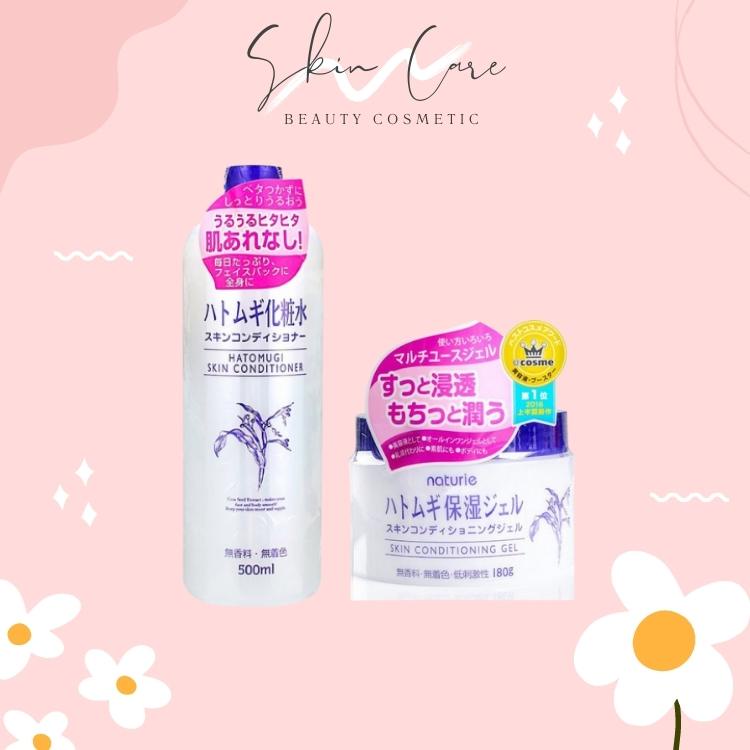 Combo Kem dưỡng ẩm Naturie và nước hoa hồng Naturie set gel và toner Naturie