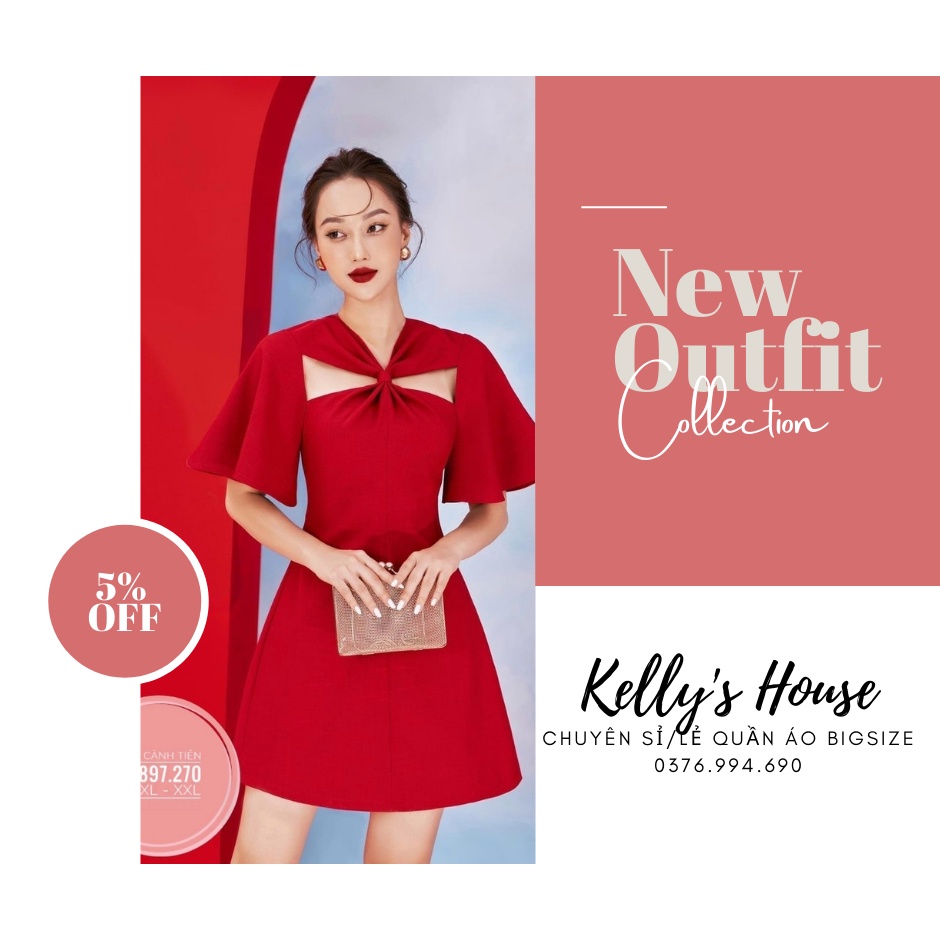 [Hàng Có Sẵn] Đầm Bigsize Cánh Tiên (Từ 55kg đến 90kg)