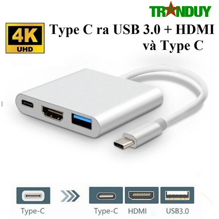 Cáp Chuyển Type-C ra USB 3.0/HDMI/Type-C
