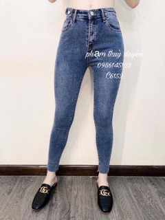 Quần bò trơn ảnh thật