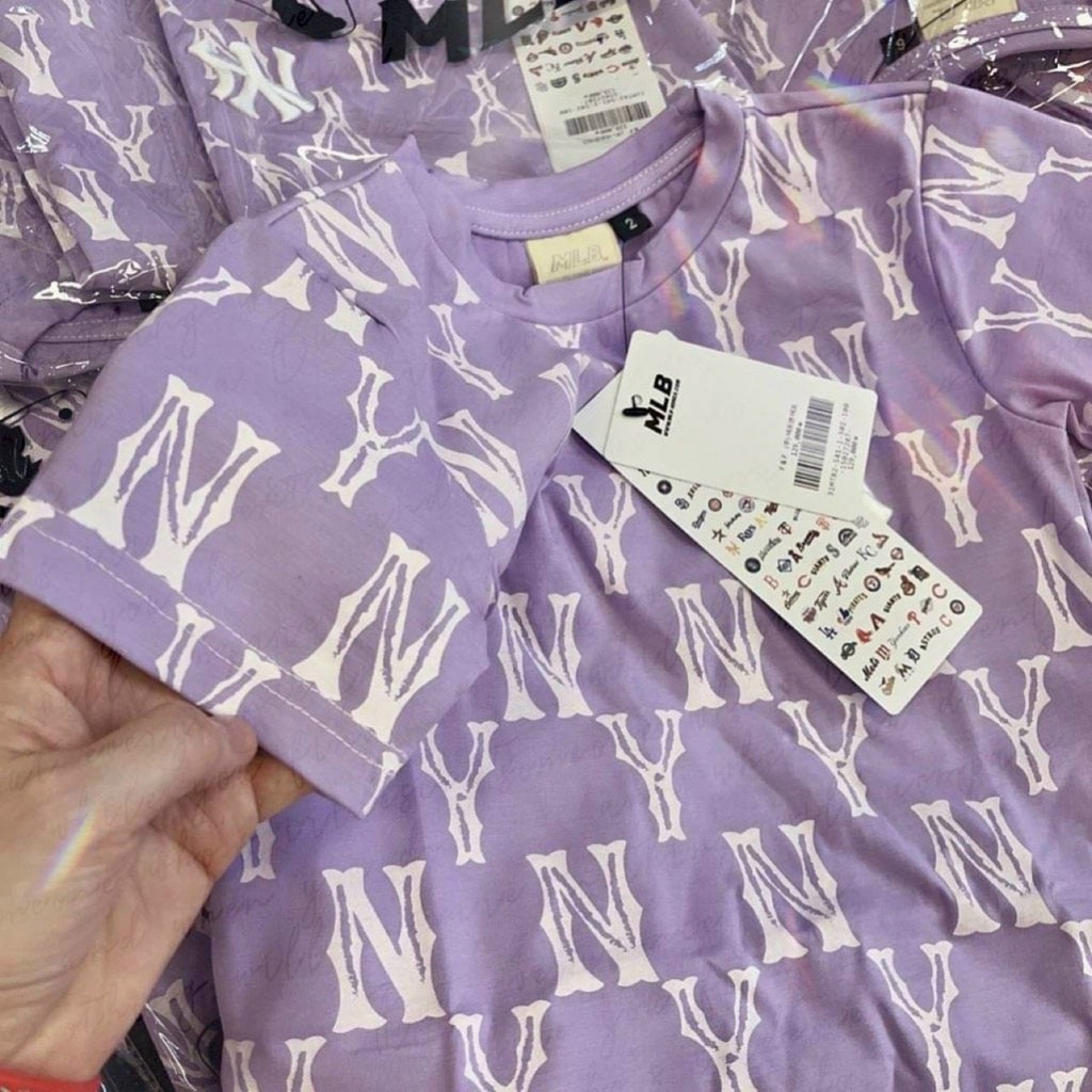 Váy MLB tím hot trend cho bé gái