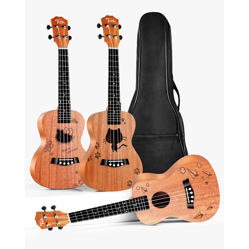 Đàn ukulele gỗ size concert (size 23) tặng kèm phụ kiện