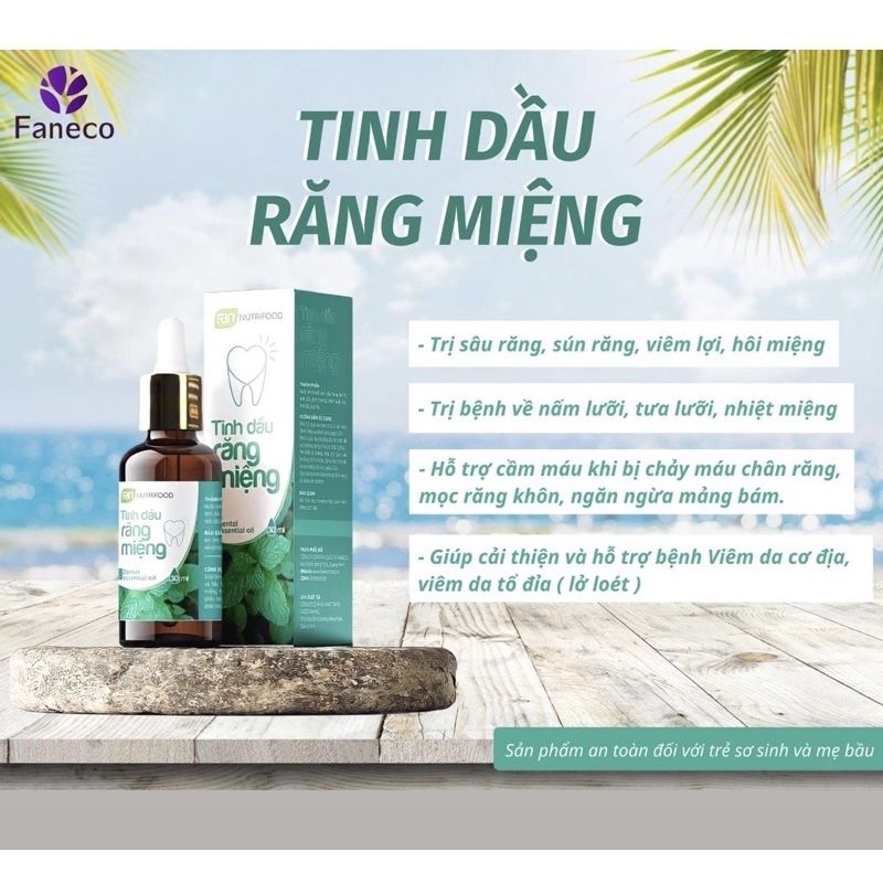 Tinh dầu răng miệng Faneco 30ml (tinh dầu đa năng)