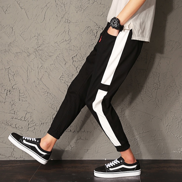 Quần jogger thun nam 1 sọc trẻ trung, chất vải dù mềm mịn, hàng nhập Quảng Châu