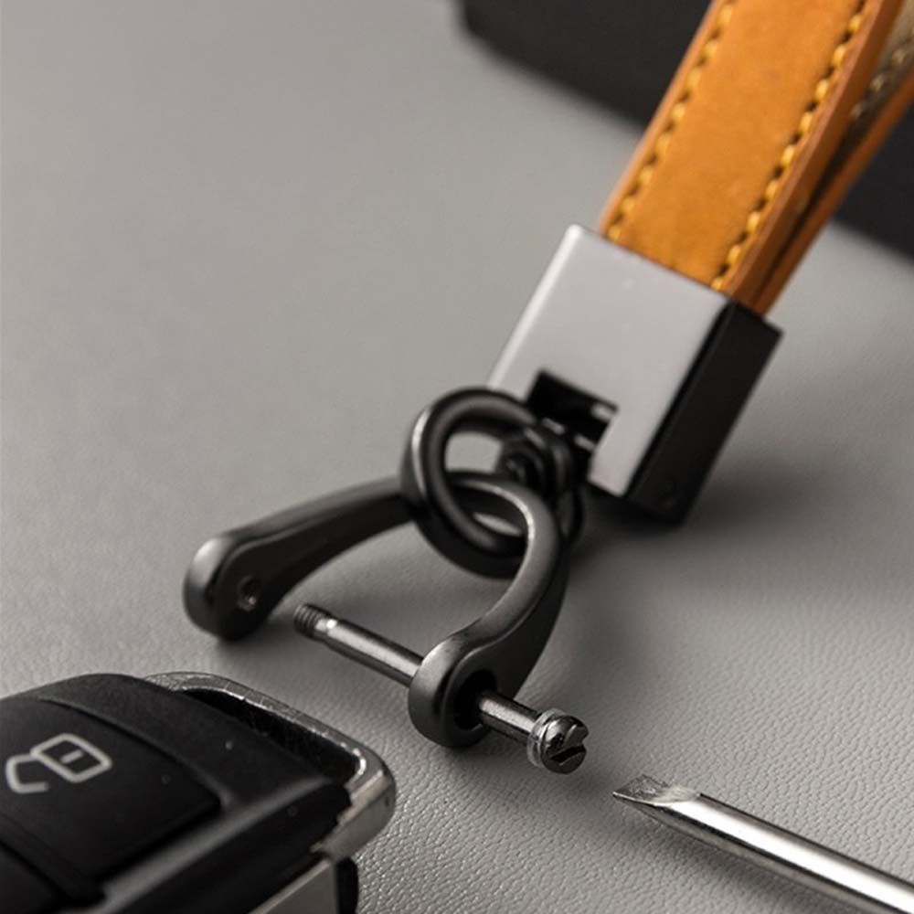 HARRIETT Retro Car Keychain Multi Colors Key Strap Leather Rope Business Gift Men Women Fashion Crafts PU Leather Pure Color Car Key Ring Holder/Multicolor