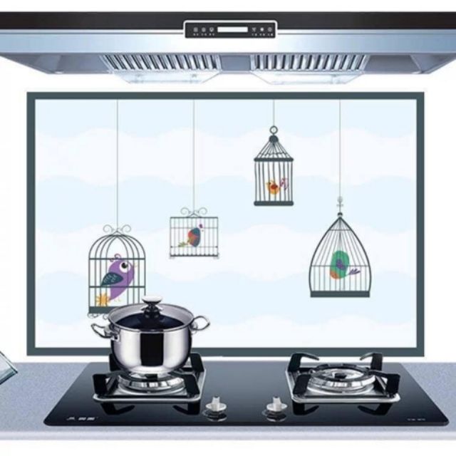 Giấy dán tường nhà bếp tráng nhôm size to 60*90 cm cao cấp | BigBuy360 - bigbuy360.vn