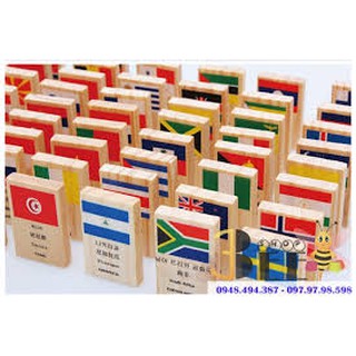 100 Quân DOMINO CỜ CÁC QUỐC GIA