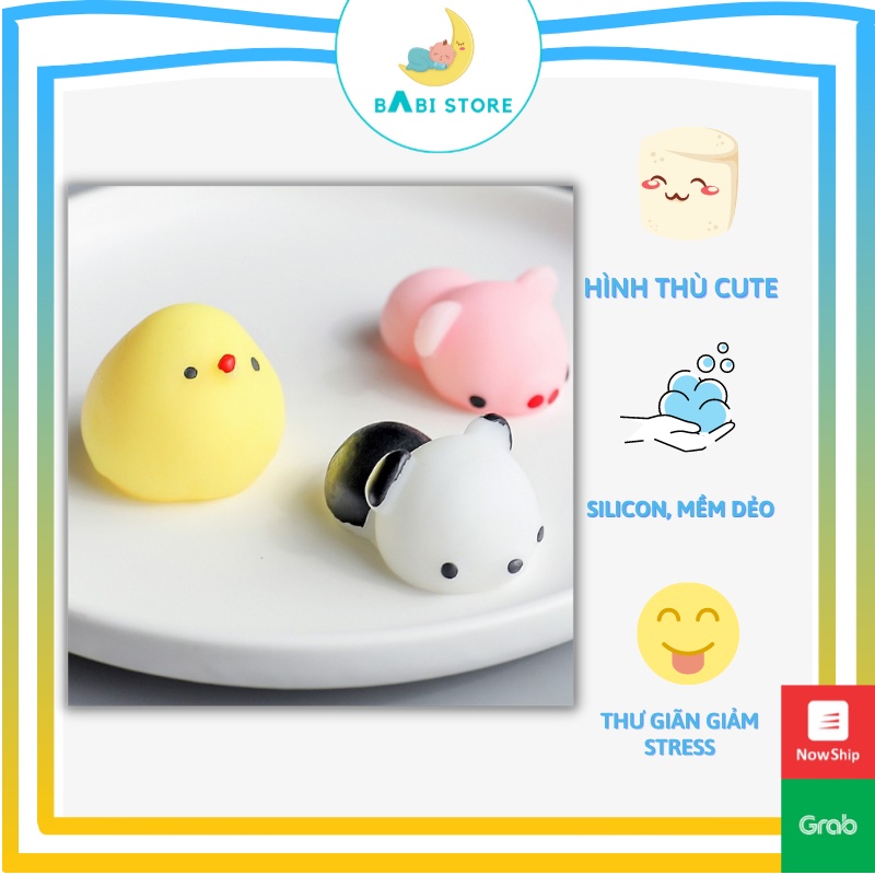 Đồ chơi bóp đàn hồi, Đồ chơi thú mochi squishy xả stress - Babi Store