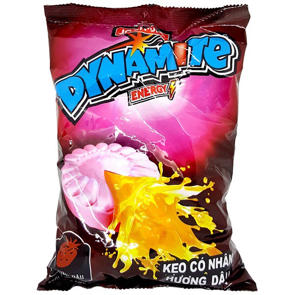 Kẹo Dynamite Bigbang bạc hà nhân socola và tăng lực hương dâu 330g