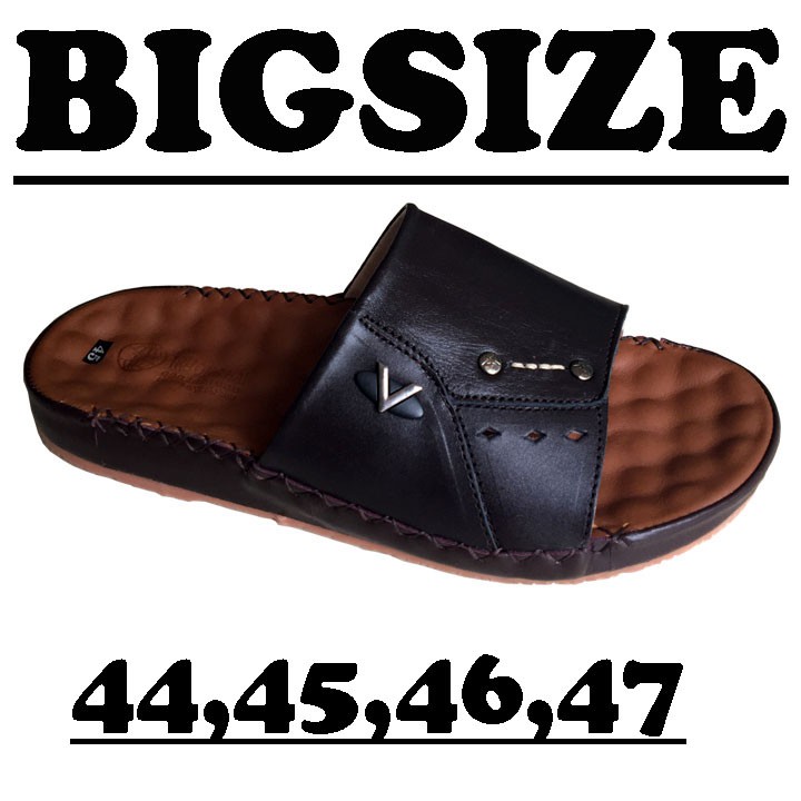 Dép quai ngang nam da bò BIGSIZE cao cấp Trường Hải QNN338