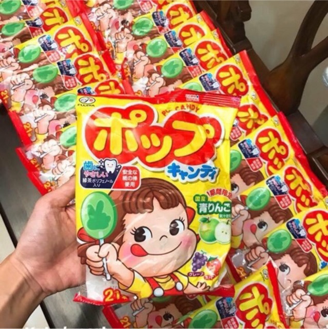 [1/2022] Kẹo mút trái cây Pop Candy 21 cái chống sâu răng Nhật Bản