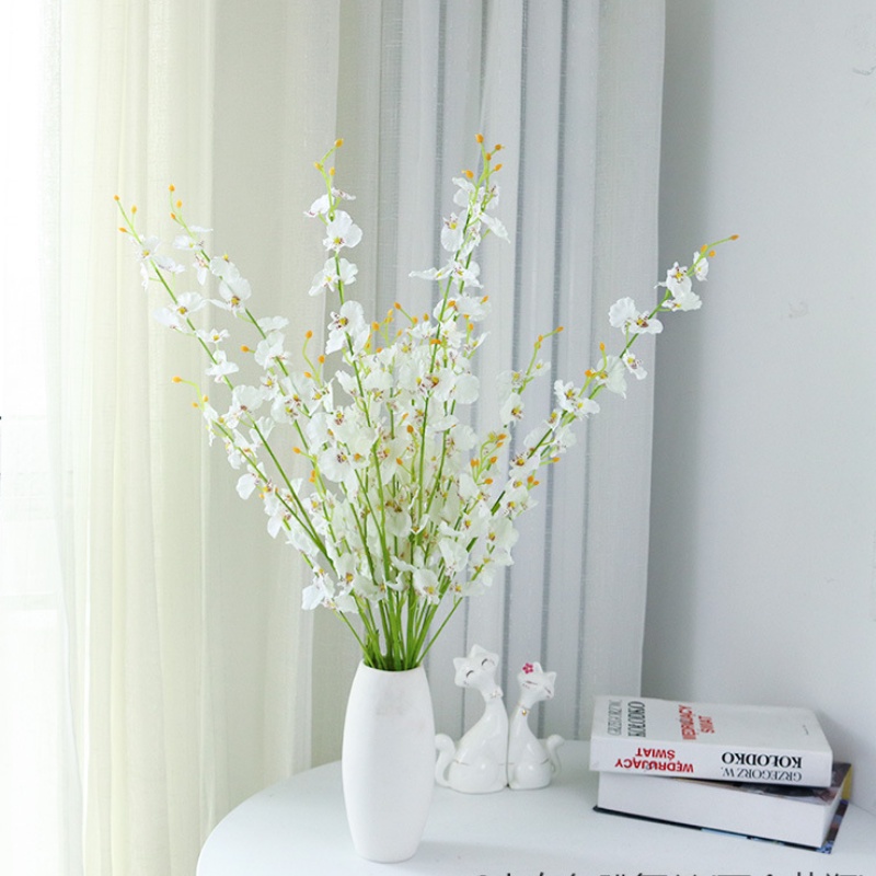 Hoa Giả - Hoa Lan Vũ Nữ Havi 1 mét, cành 8 nhánh dercor quý phái, sang trọng