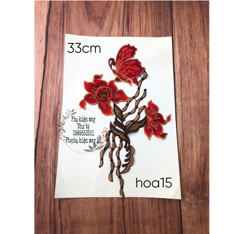 ren thêu trang trí 33cm