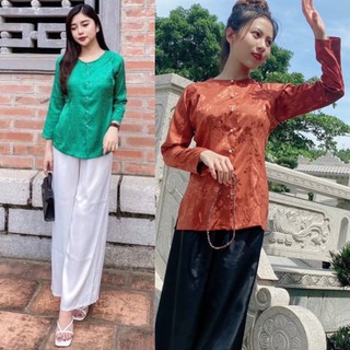 Đồ Lam Đi Chùa # Bà Ba Gấm Cao Cấp # Đủ Màu# Có Áo Quần Lẻ # Đồ Bộ Nữ # Quần Áo