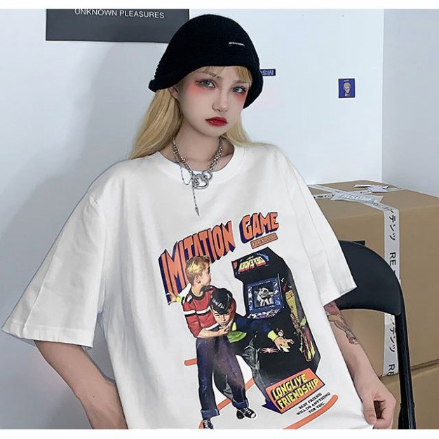 ÁO THUN, ÁO PHÔNG TAY LỠ UNISEX FORM RỘNG OVERSIZE NELLY GAME ANIME M672 MZSHOP