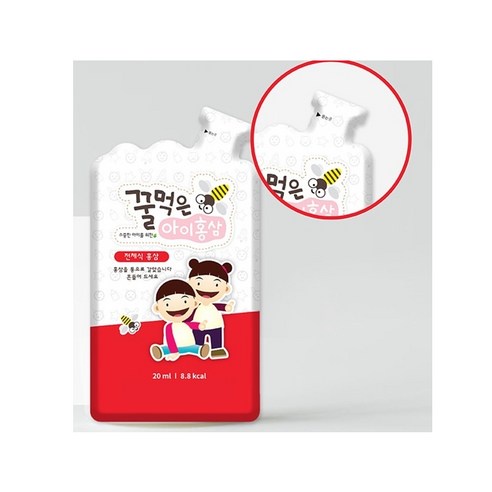 Hộp Hồn.g sâm mậ.t ong trẻ em Gocheolnam Red Ginseng Honey 20ml x 30 gói  - kèm túi quà tặng