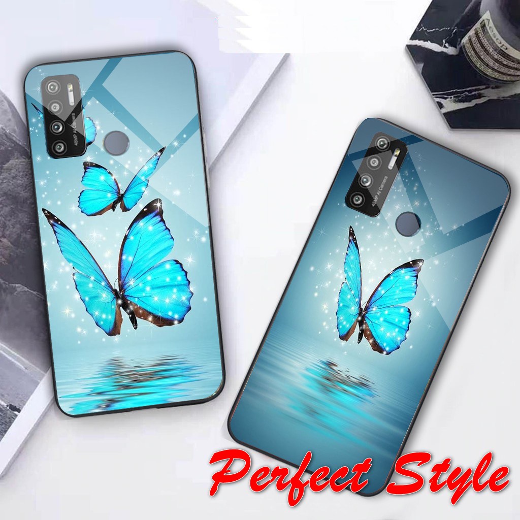 Ốp Lưng Phủ Bóng Bướm xinh Tecno pova 2 3 Spark 7 7T Spark 6 go Spark 8c