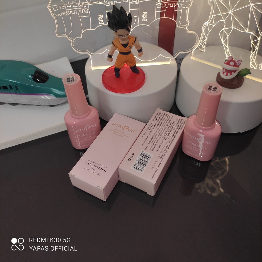 Base top bóng nail Pinpai Yapas 12ml , Sơn lót liên kết và top bóng làm móng chuyên dụng