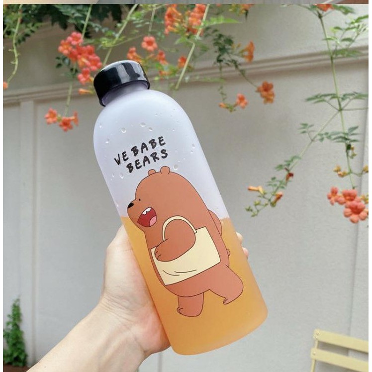 🔥🔥[FREESHIP ] Bình Đựng Nước 1000ml Hàn Quốc ❤️❤️ Nhựa Cao Cấp ❤️❤️ Hình Gấu Bear Cute Kèm Phụ Kiện 7 món - RICKSTORE | BigBuy360 - bigbuy360.vn
