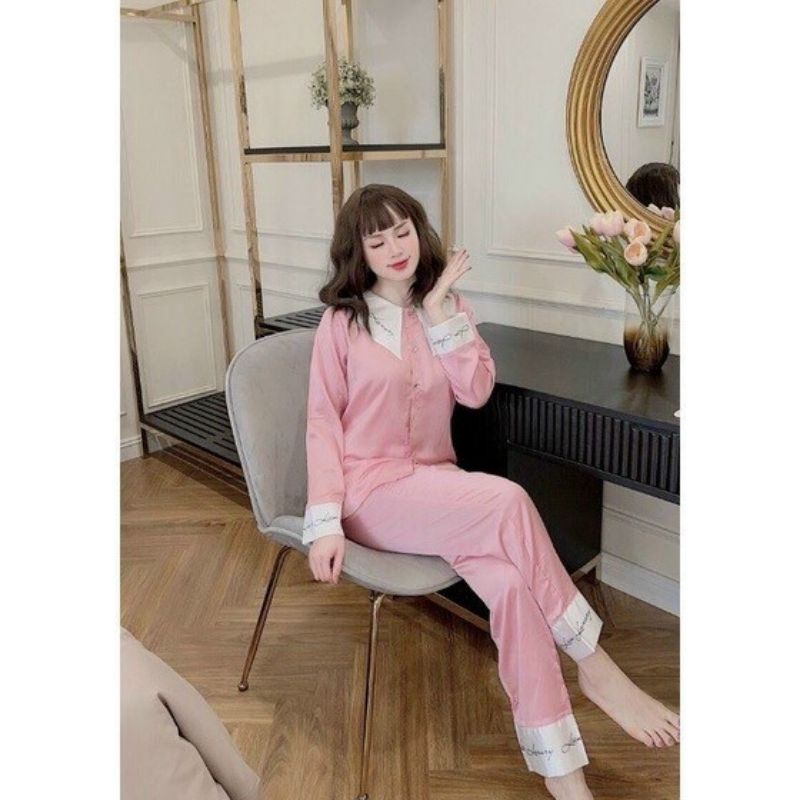 Bộ pijama [Bèo chữ dài] siêu xinh hàng thiết kế ảnh thật video | BigBuy360 - bigbuy360.vn