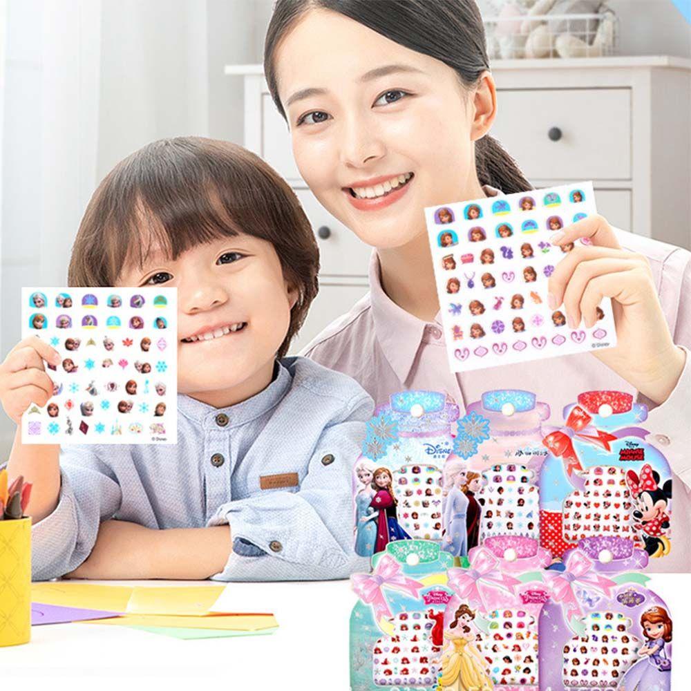 JARRED Miếng Dán Trang Trí Móng Tay Họa Tiết Công Chúa Elsa Hoạt Hình 3D Dễ Thương