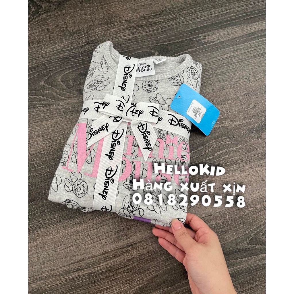 B480 - Bộ PJ primark ghi nhiều hình minnie bé gái
