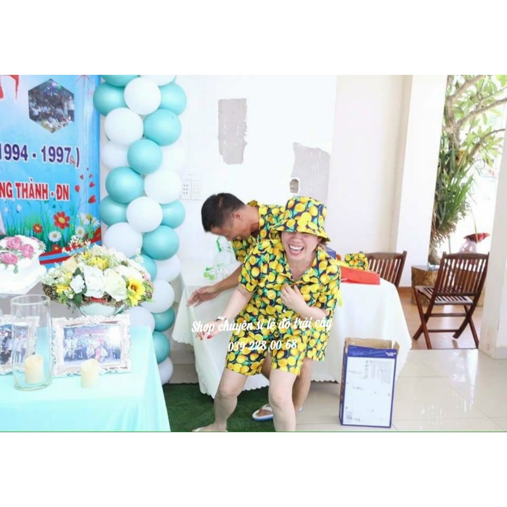 (chất kate thái 1 - kho HCM) bộ quả cam đi biển, team - bộ hoa quả, trái cây big size- chuyên sỉ lẻ - nhuhuyen shop