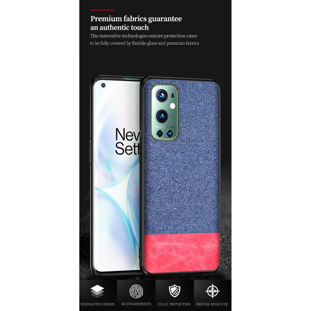 Ốp Điện Thoại Vải Canvas Mềm Phối Màu Tương Phản Cho Nokia X7 7.1 Plus 8.1 9 Pureview