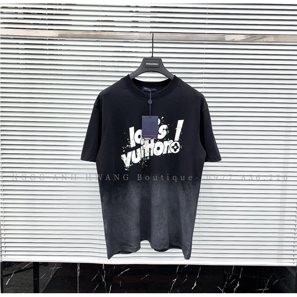 Áo phông Unisex nam nữ Louis loang sắc màu form rộng đẹp- Áo thun tay lỡ kiểu hàn quốc vải cotton HARI in hoạ tiết