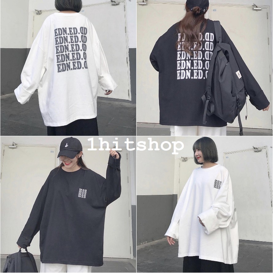 Áo Dài Tay EDN Ulzzang Unisex 1hitshop