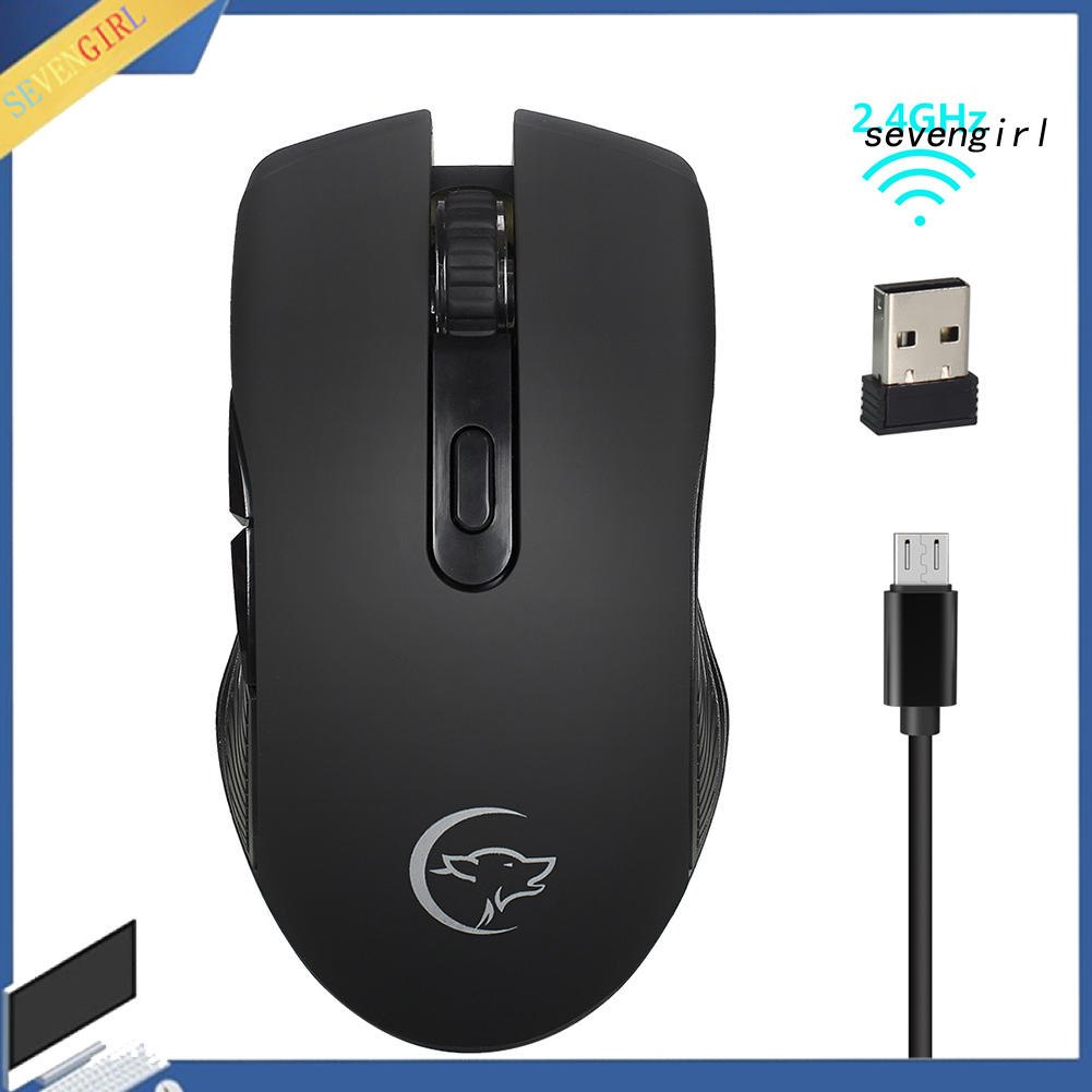 Chuột Quang Chơi Game Không Dây Sev-Gulang G829 6 Phím 2400dpi 2.4ghz