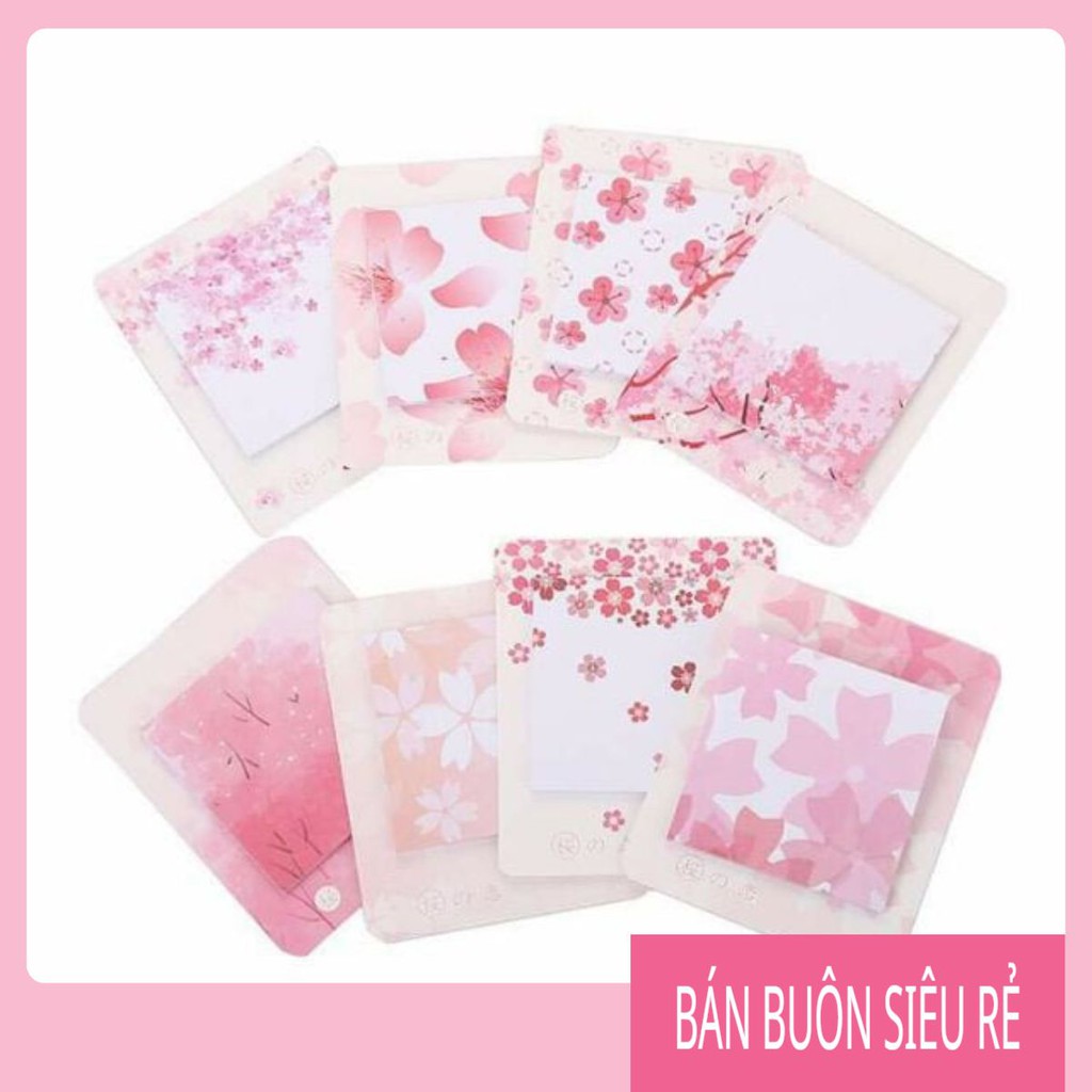 Giấy note hoa anh đào Sticker/ Bookmark/ Giấy ghi chú/ Washi tape bán buôn siêu rẻ - GAU