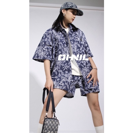 Áo Somi Hoạ tiết Hoa Xanh trắng