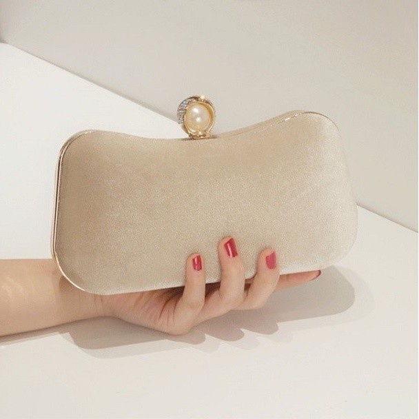 Ví cầm tay Clutch nữ nhung dự tiệc sang chảnh CNT29 MIM MIM STORE